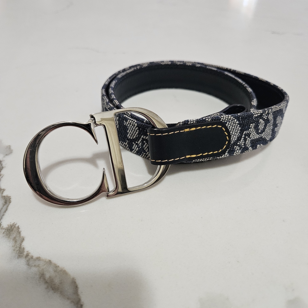 Dior Black and Silver Women's Belt - Picture 1 of 8